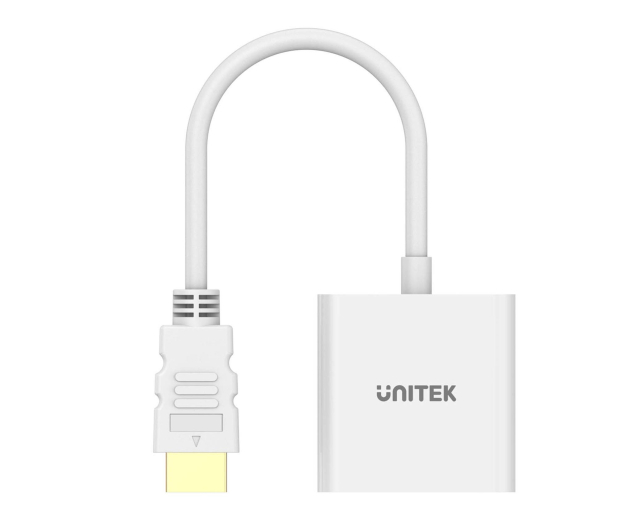 Unitek Adapter HDMI na VGA, FullHD 60Hz, biały - 1455259 - zdjęcie 3